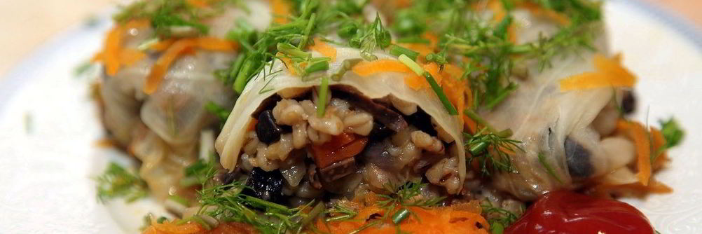 Голубцы вегетарианские с грибами