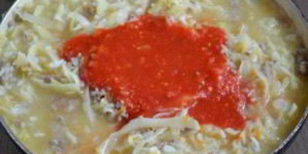 ленивые голубцы под соусом