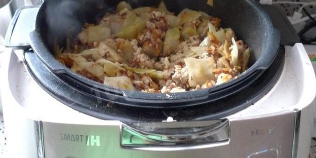 ленивые голубцы с куриным фаршем в мультиварке