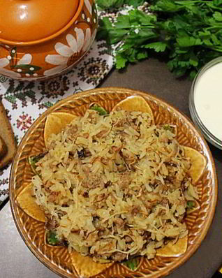 Ленивые голубцы со свиным фаршем