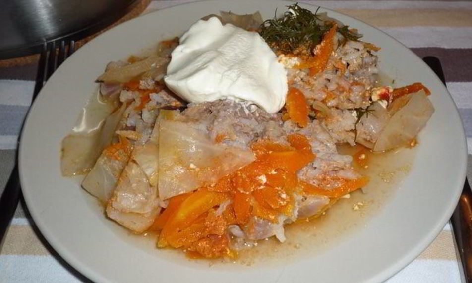 Рецепт по-настоящему ленивые голубцы