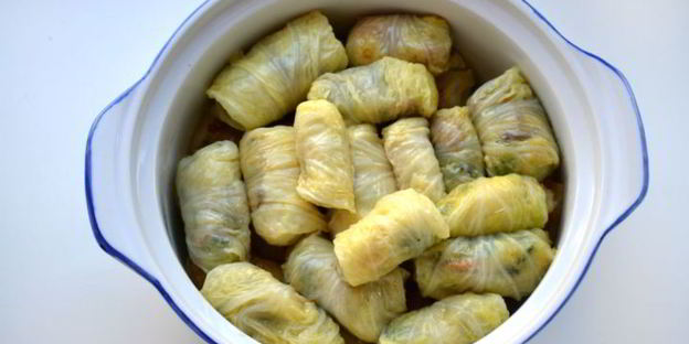 постные голубцы из пекинской капусты