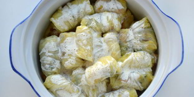 постные голубцы из пекинской капусты