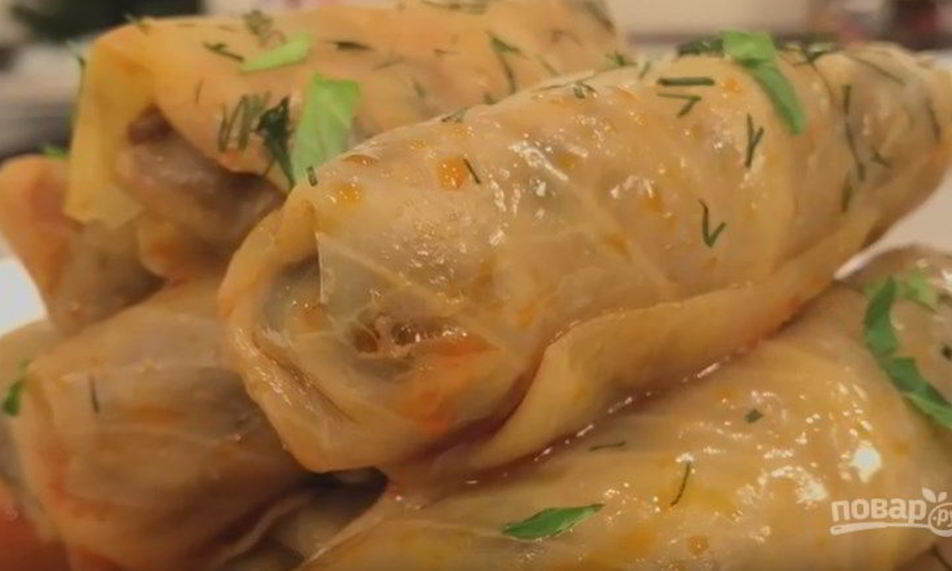Рецепт постных голубцов с грибами