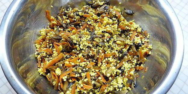 постные голубцы с пшеном и грибами