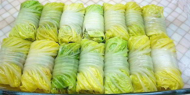 постные голубцы с пшеном и грибами