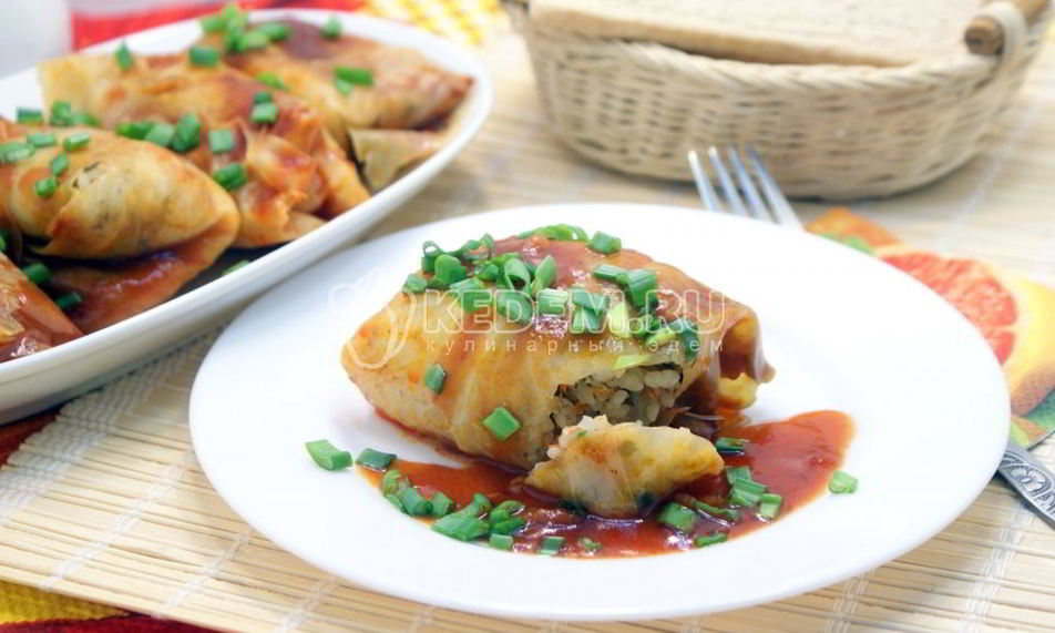 Рецепт постных голубцов