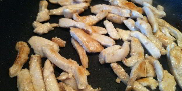 гречневая лапша с курочкой и овощами