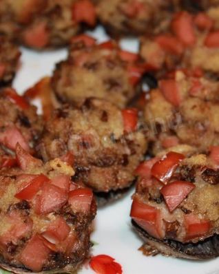 Фаршированные белые грибы