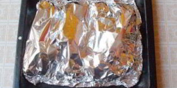 фаршированные шампиньоны в фольге