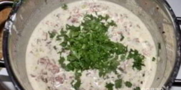 фаршированные шампиньоны в сметане