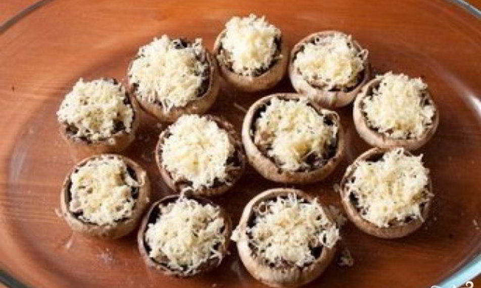 Рецепт фаршированных шляпок шампиньонов