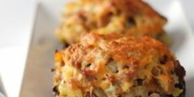 фаршированные шляпки шампиньонов