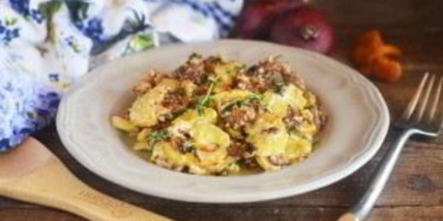 лисички с кабачками жареные