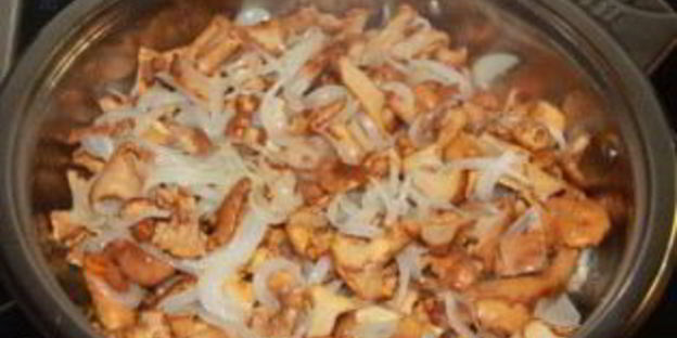 лисички, запеченные в духовке