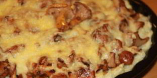 лисички, запеченные в духовке