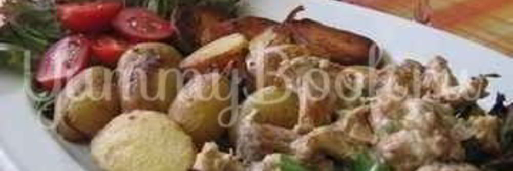 Лисички жареные с картофелем