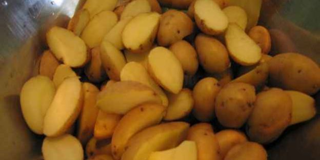 лисички жареные с картофелем