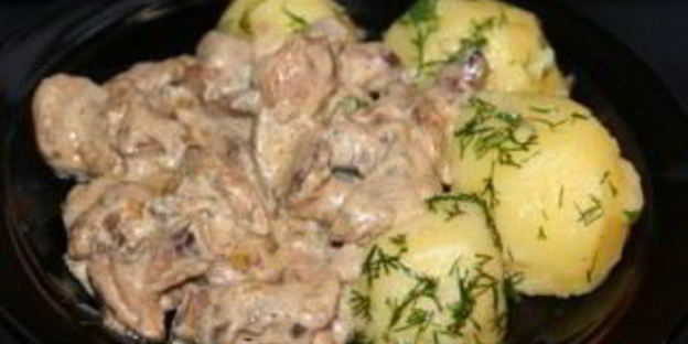 маслята, тушеные с картофелем