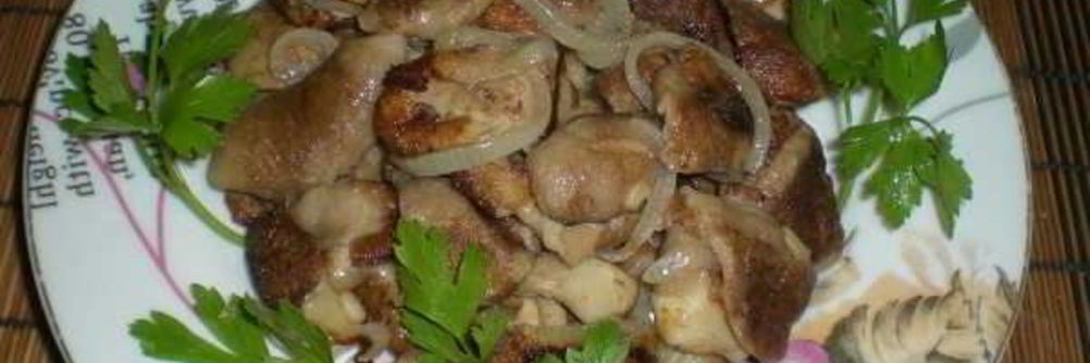 Маслята, жареные с луком