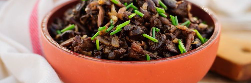 Опята жареные