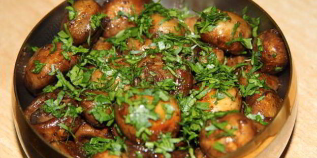 шампиньоны — антипасти