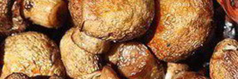 Шампиньоны на мангале