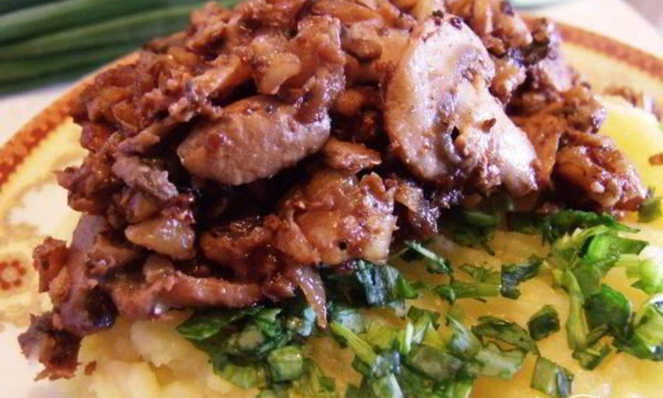 Рецепт шампиньонов с грецкими орехами