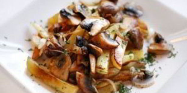 шампиньоны с картошкой