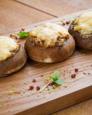 Запеченные шампиньоны по-итальянски