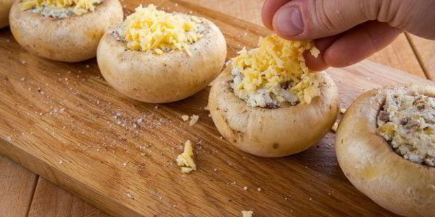 запеченные шампиньоны по-итальянски