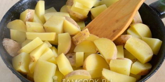 жареные опята с картошкой