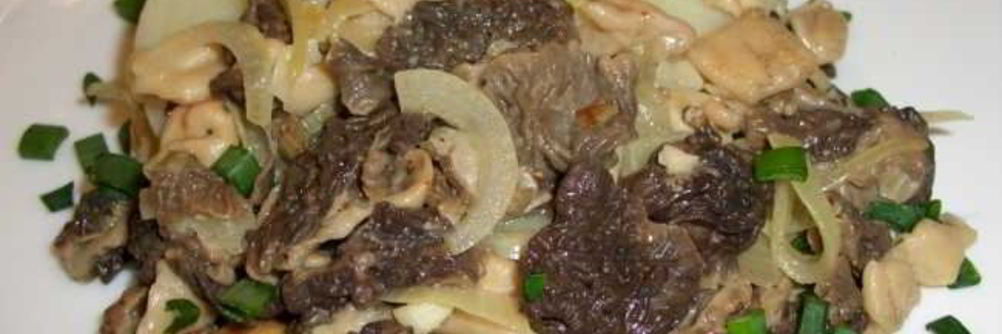 Жареные сморчки