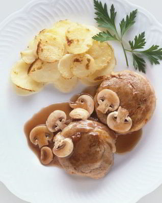 Жареные вешенки с картошкой