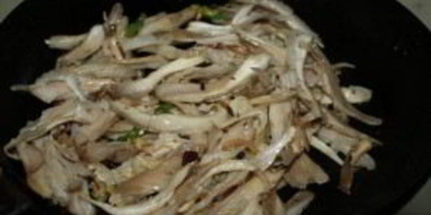 жареные вешенки с луком