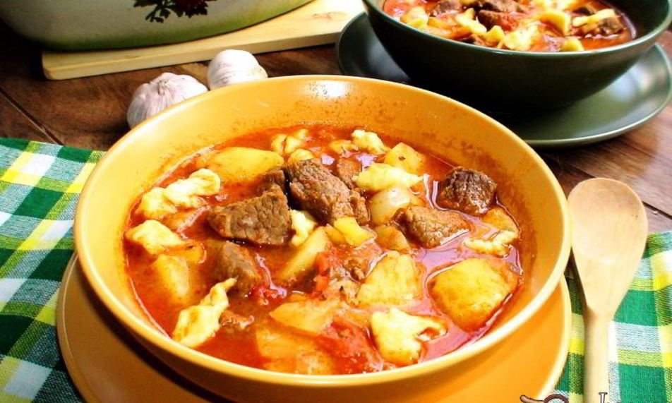 Рецепт будапештский гуляш c чапетками