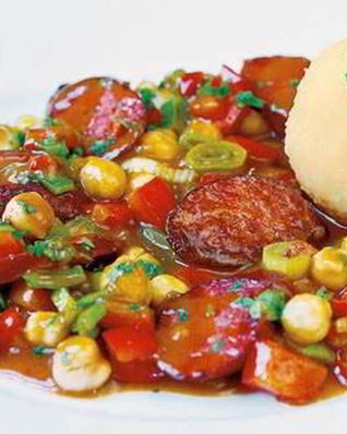 Быстрый гуляш с болгарским перцем