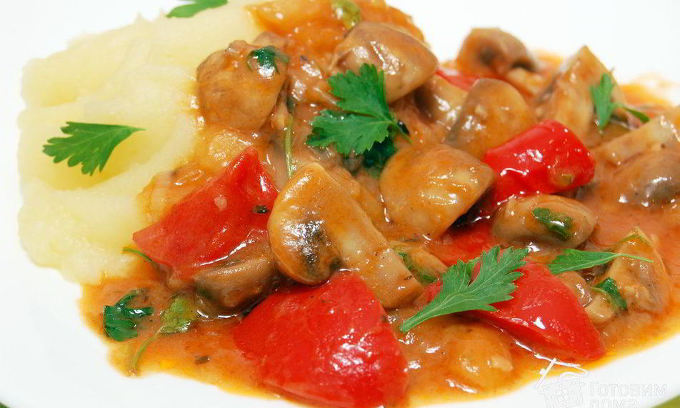 Рецепт грибного гуляша