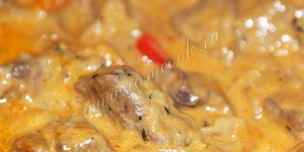 гуляш из говяжьей печени