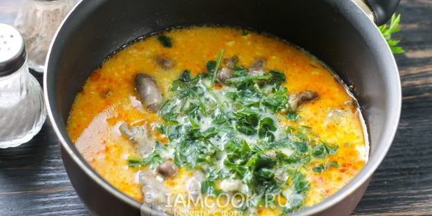 гуляш из куриных сердечек