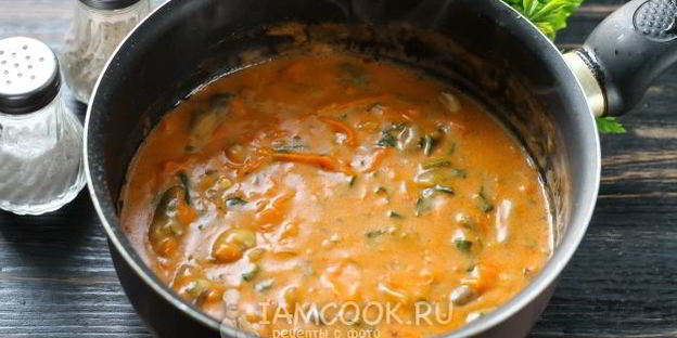 гуляш из куриных сердечек