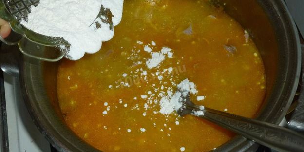 гуляш из куриных желудков