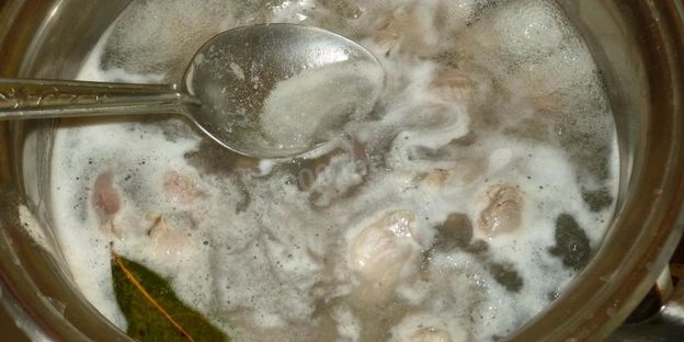 гуляш из куриных желудков