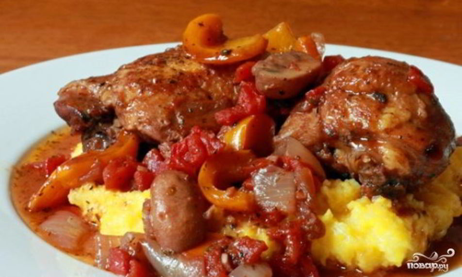 Рецепт гуляша иза куриц с грибами