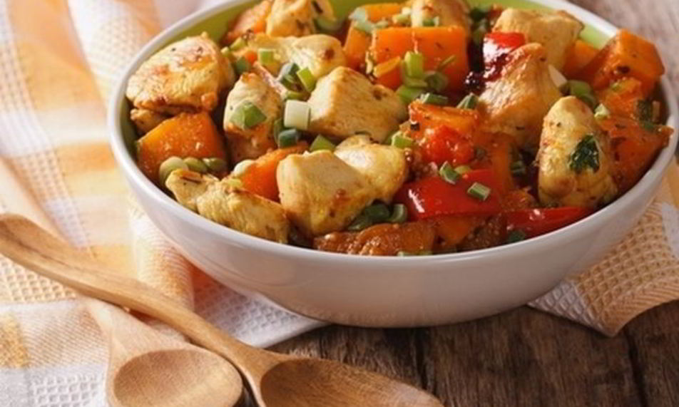 Рецепт гуляша из курицы со сладким перцем