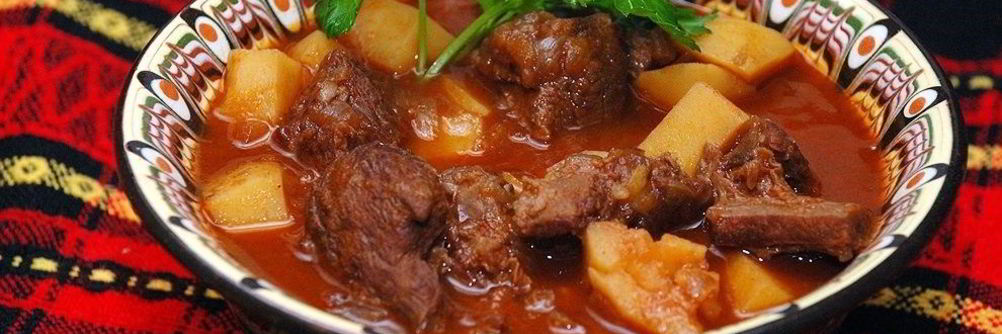 Гуляш из мраморной говядины