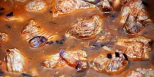 гуляш из мраморной говядины