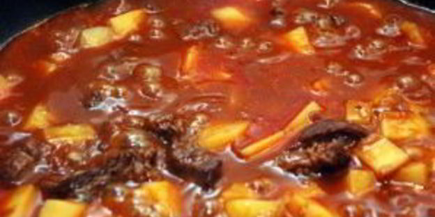 гуляш из мраморной говядины