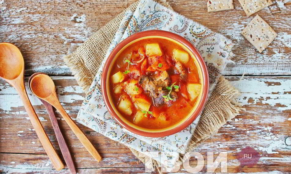 Рецепт гуляша из печени говяжьей