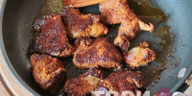 гуляш из печени говяжьей